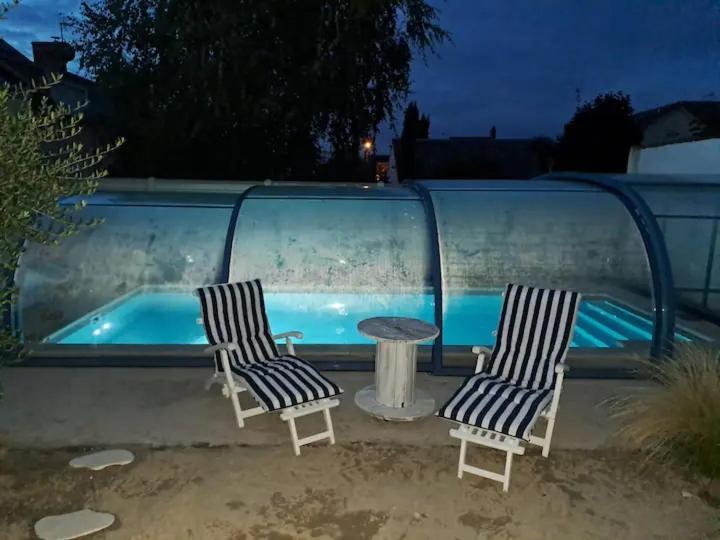 Chambre Bleue Avec Acces Plage Bourges Zewnętrze zdjęcie